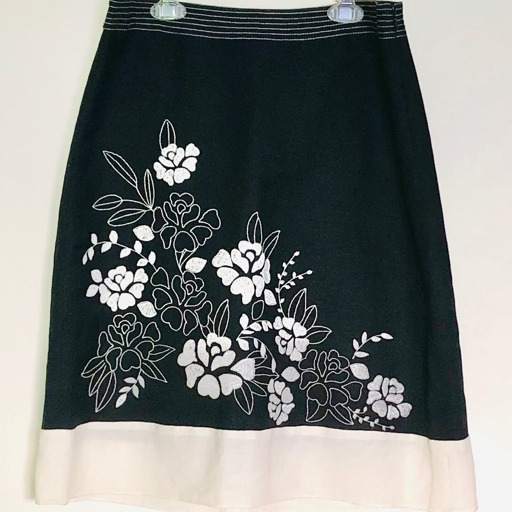 Ann Taylor Embroidered Skirt